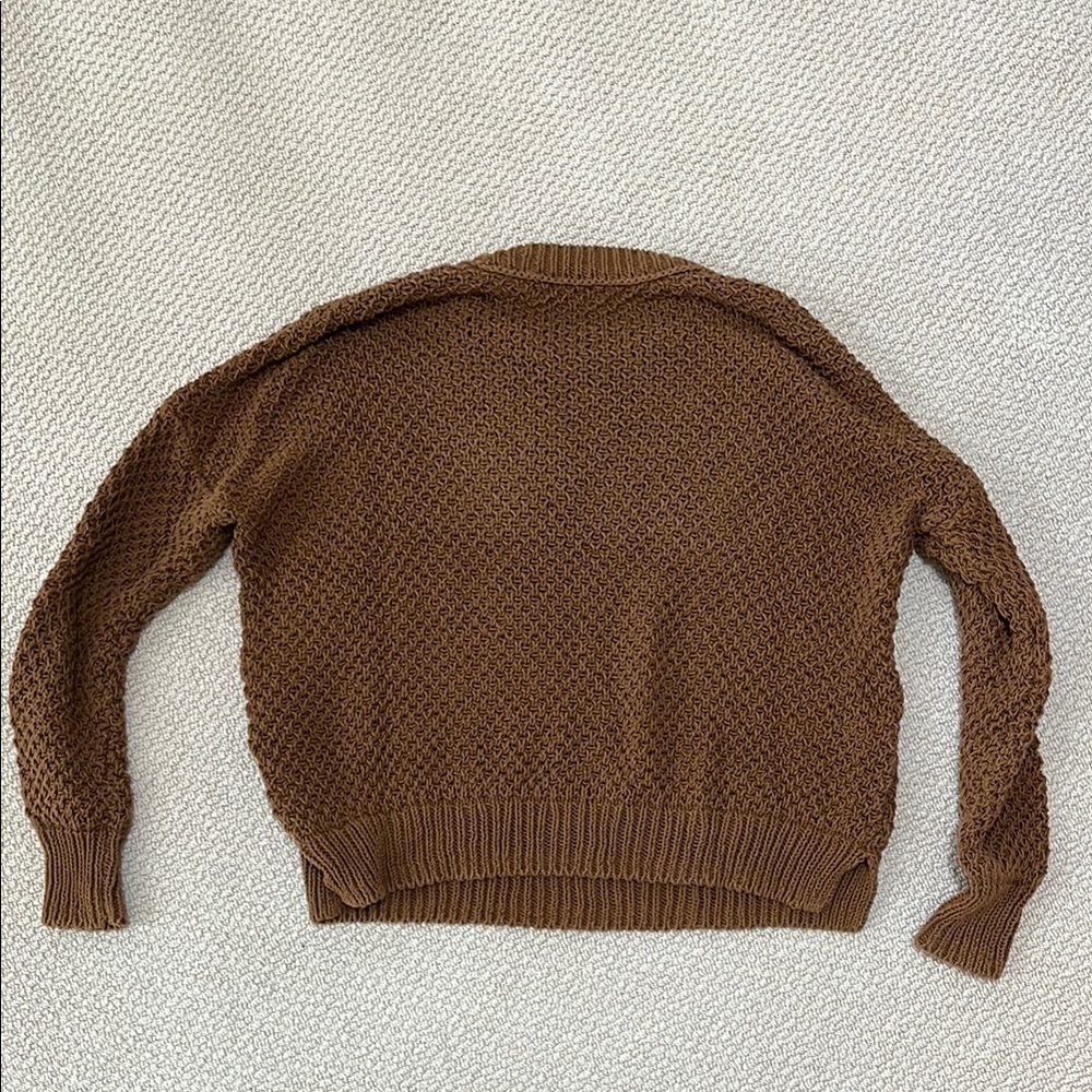 Brown Knit Sweater - Picture 2 of 2